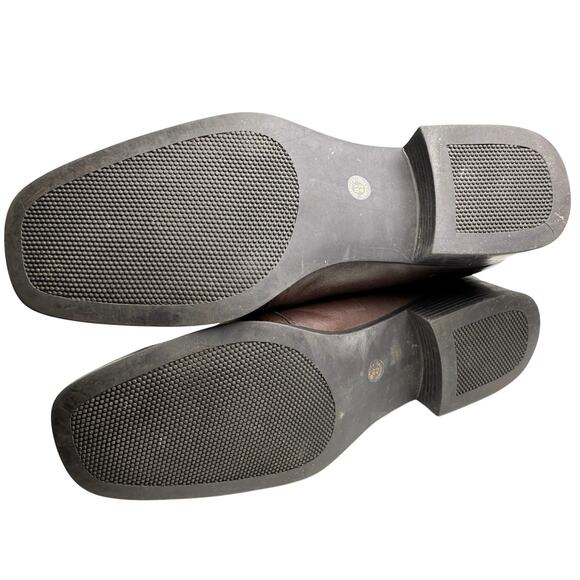 Vtg Y2K St Johns Bay Brown Leather LaceUp Ankle Boots Women 7.5 M Whimsigoth 90s - Picture 3 of 16